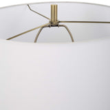 Estelle Brass/Gray Glass Table Lamp - Ornate Home