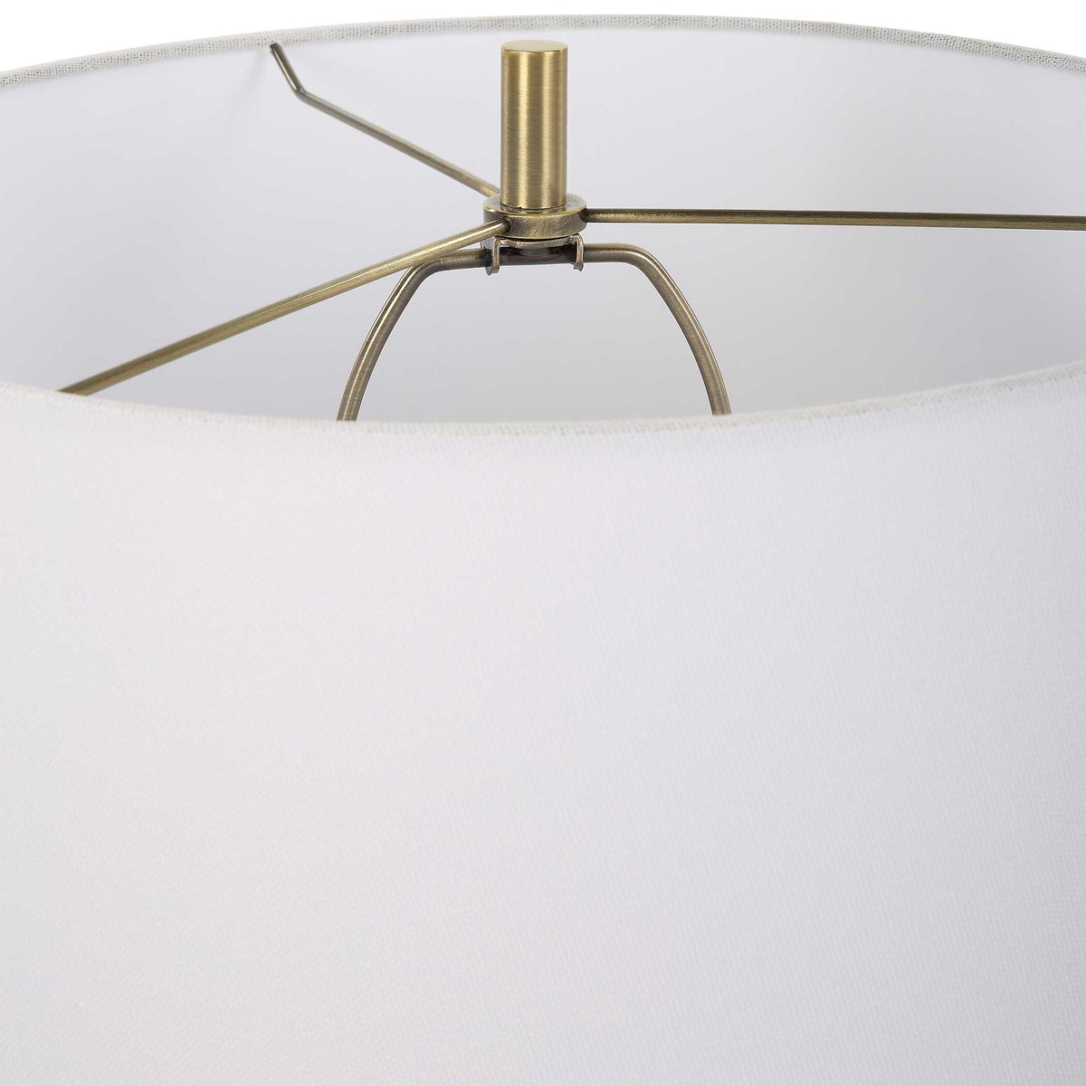 Estelle Brass/Gray Glass Table Lamp - Ornate Home