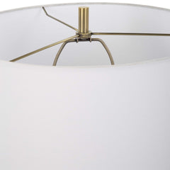 Estelle Brass/Gray Glass Table Lamp - Ornate Home