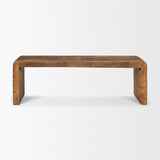 Estelle Brown Rustic Reclaimed Wood Bench - Ornate Home