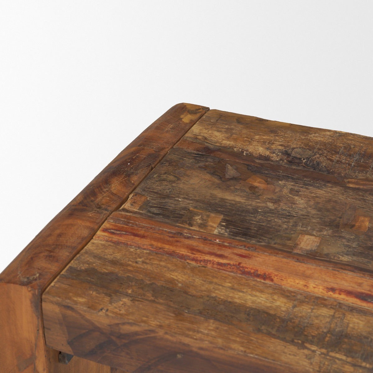 Estelle Brown Rustic Reclaimed Wood Bench - Ornate Home