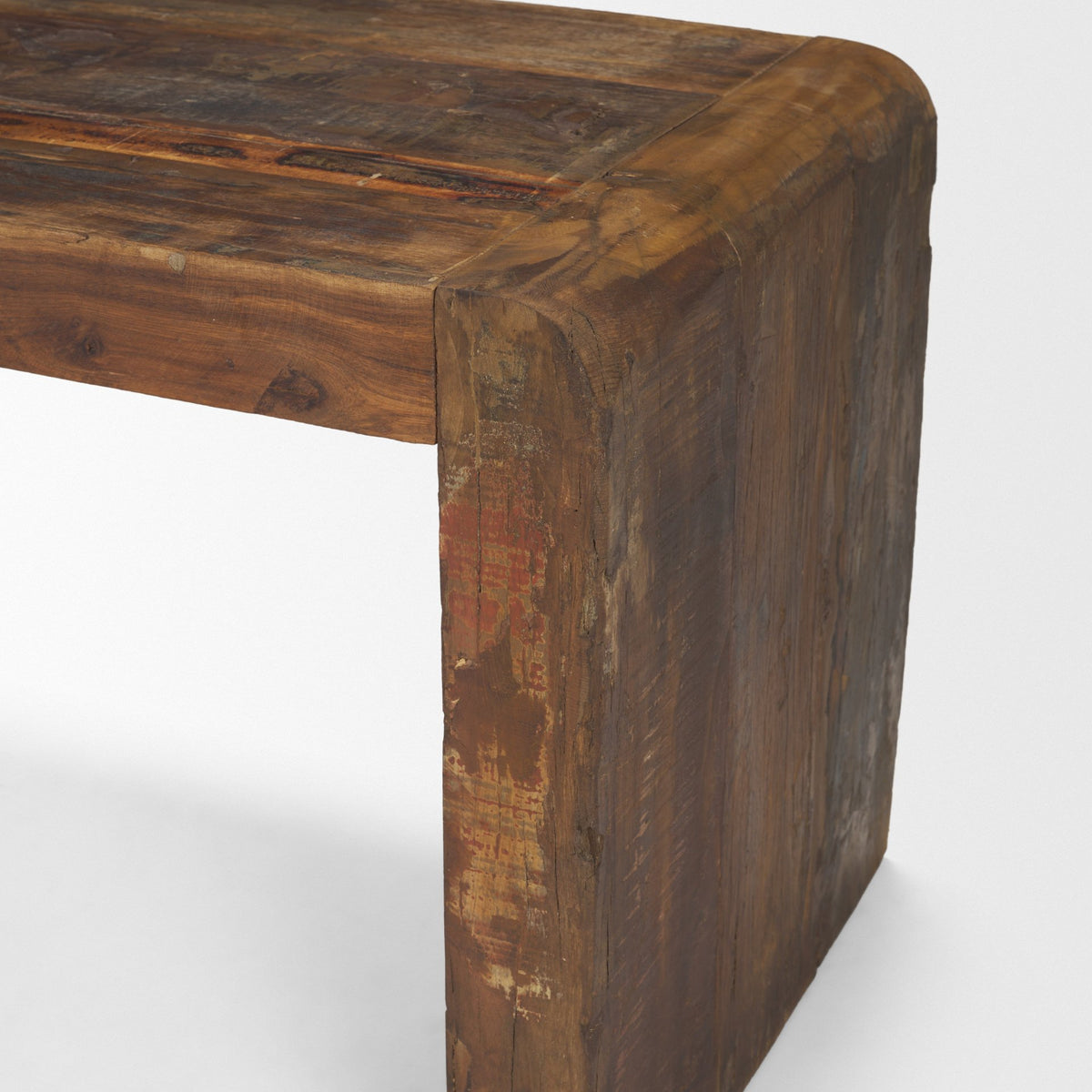 Estelle Brown Rustic Reclaimed Wood Bench - Ornate Home