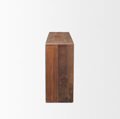 Estelle Brown Rustic Reclaimed Wood Console Table - Ornate Home