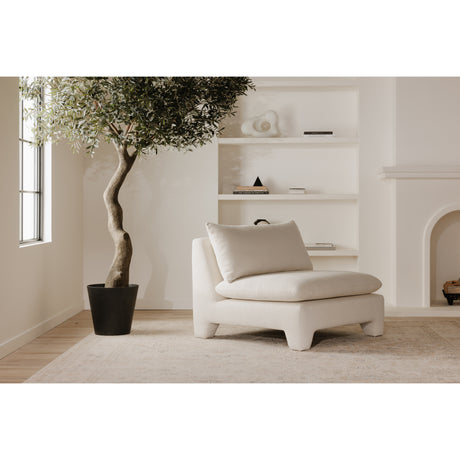 Estelle Cream Lounge Chair - Ornate Home