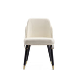 Estelle Dining Chair in Cream and Black - Ornate Home