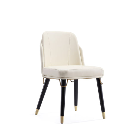 Estelle Dining Chair in Cream and Black (set of 2) - Ornate Home