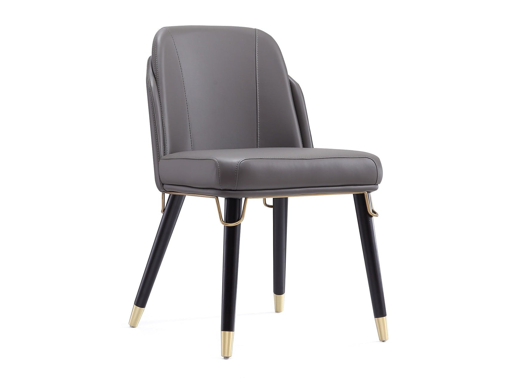 Estelle Dining Chair in Pebble and Black - Ornate Home