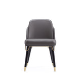 Estelle Dining Chair in Pebble and Black - Ornate Home