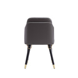 Estelle Dining Chair in Pebble and Black - Ornate Home