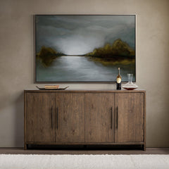 Estelle Soft Cocoa 4 Door Buffet - Ornate Home