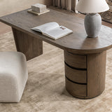 Estelle Soft Cocoa Desk - Ornate Home