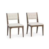 Estelle Soft Cocoa Dining Chair (Set of 2) - Ornate Home