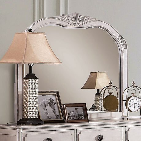 Esther Antique White Mirror - Ornate Home