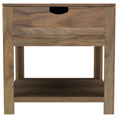 Esther Natural 2-Piece Solid Sheesham Coffee And End Table Set - Ornate Home