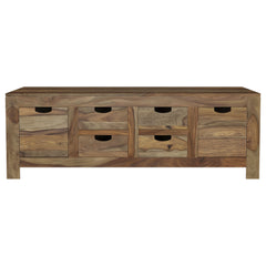Esther Natural 2-Piece Solid Sheesham Coffee And End Table Set - Ornate Home