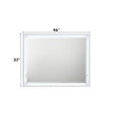 Esther White/Silver Mirror w/LED - Ornate Home