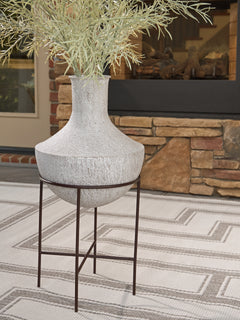 Estonbank Distressed Cream Vase 28" - Ornate Home