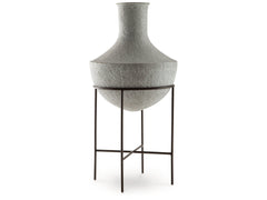 Estonbank Distressed Cream Vase 28" - Ornate Home