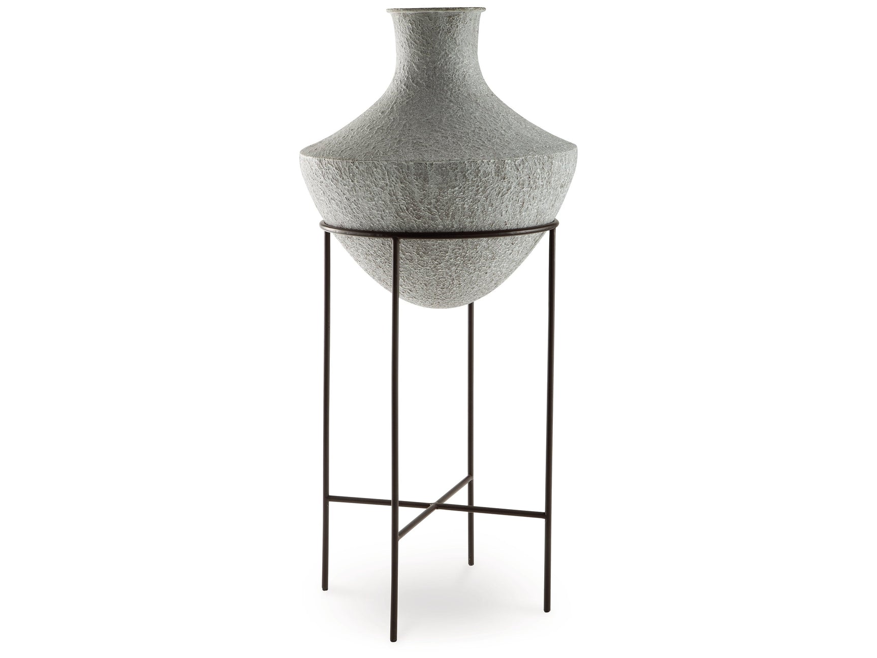 Estonbank Distressed Cream Vase 35" - Ornate Home