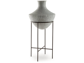 Estonbank Distressed Cream Vase 35" - Ornate Home