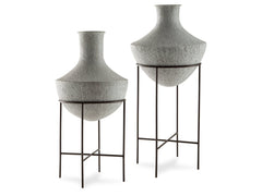 Estonbank Distressed Cream Vase Set - A2000747A1 - Ornate Home