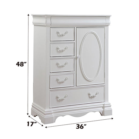 Estrella Youth Chest in White - Ornate Home