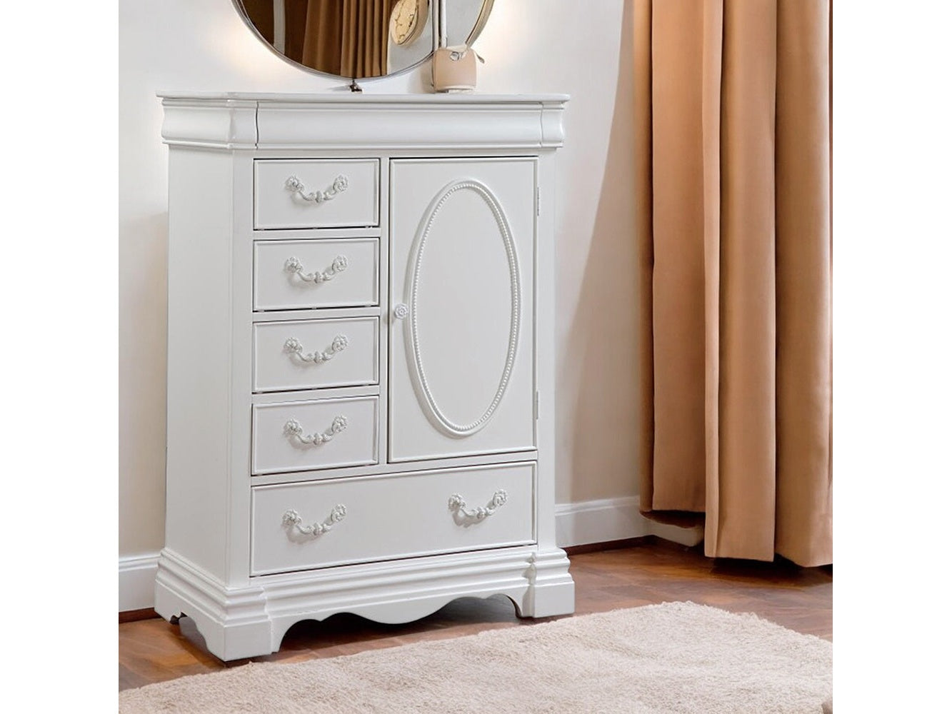 Estrella Youth Chest in White - Ornate Home