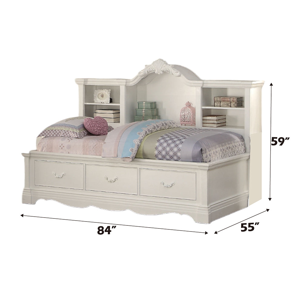 Estrella Youth Daybed w/Storage in White - Ornate Home