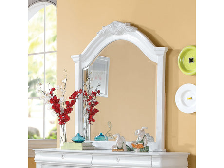 Estrella Youth Dresser Mirror in White - Ornate Home