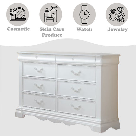 Estrella Youth Dresser in White - Ornate Home