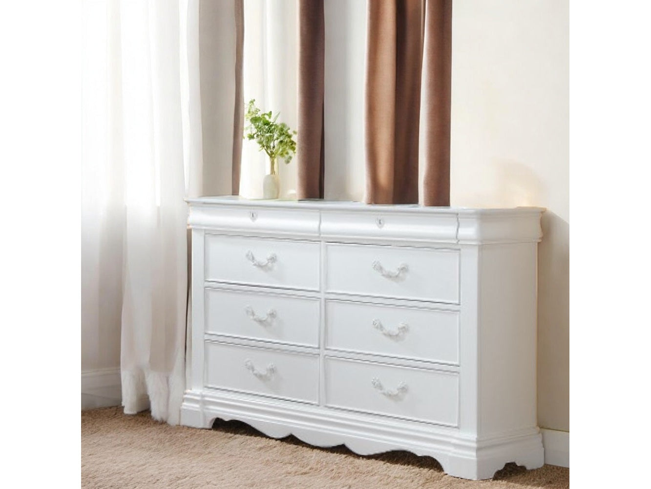Estrella Youth Dresser in White - Ornate Home