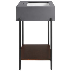Etch Black/White 24" Bathroom Vanity with Sink - Ornate Home