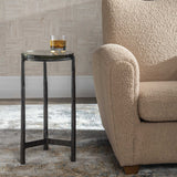 Eternity Black Iron & Glass Accent Table - Ornate Home