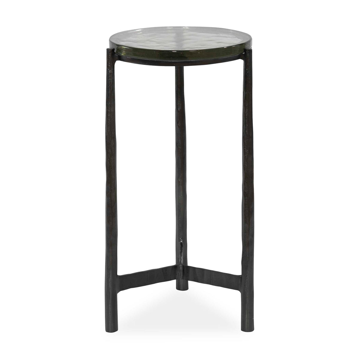 Eternity Black Iron & Glass Accent Table - Ornate Home
