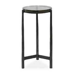 Eternity Black Iron & Glass Accent Table - Ornate Home