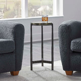 Eternity Black Iron & Glass Accent Table - Ornate Home