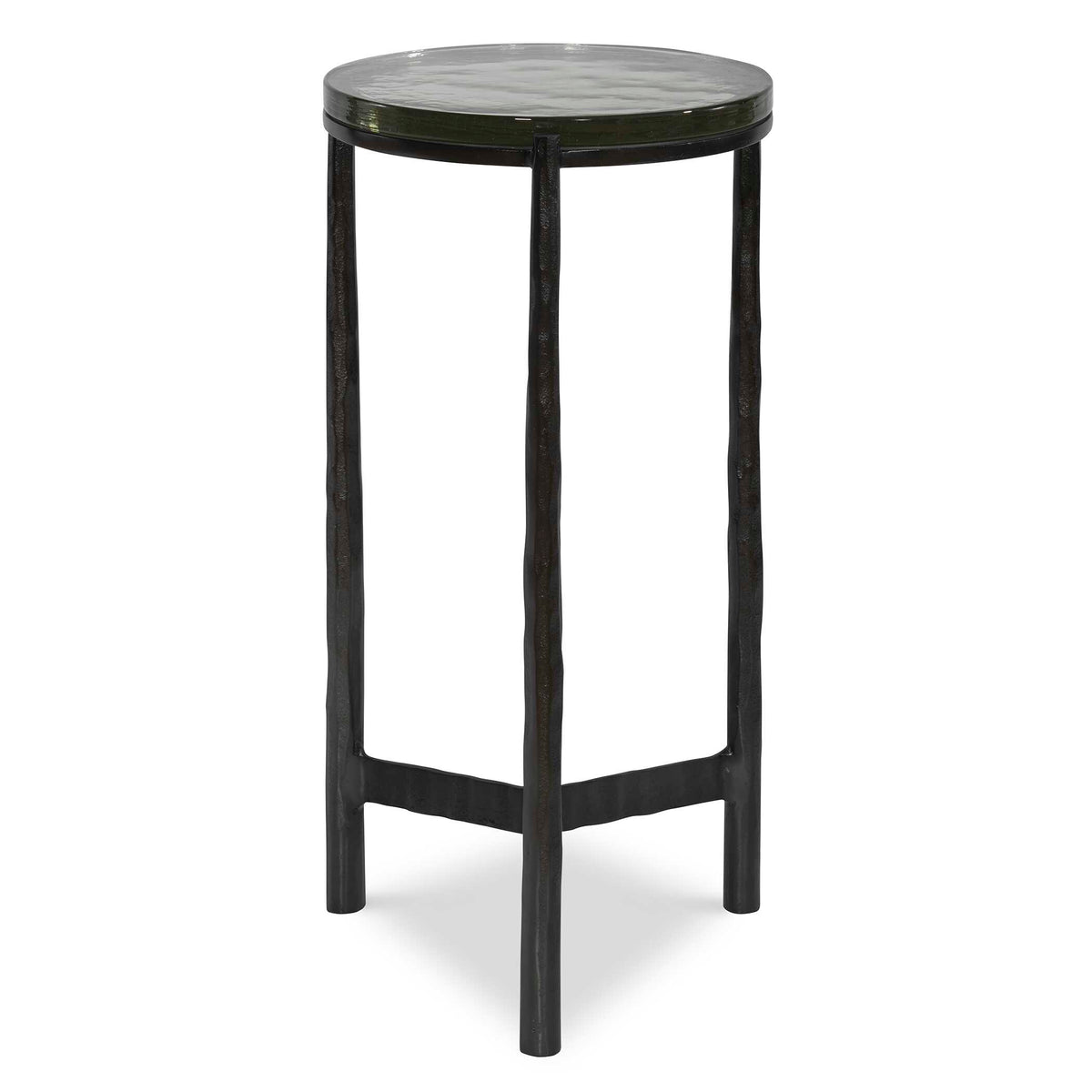 Eternity Black Iron & Glass Accent Table - Ornate Home
