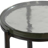 Eternity Black Iron & Glass Accent Table - Ornate Home