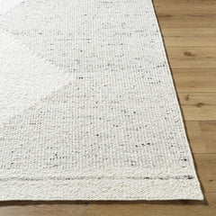 Ethara Ivory Charcoal Global Bohemian Tribal Pattern Wool Handmade Area Rug - Clearance - Ornate Home