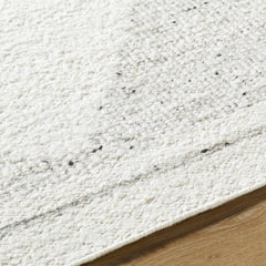 Ethara Ivory Charcoal Global Bohemian Tribal Pattern Wool Handmade Area Rug - Clearance - Ornate Home
