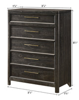 Ethel Dark Brown Chest - Ornate Home
