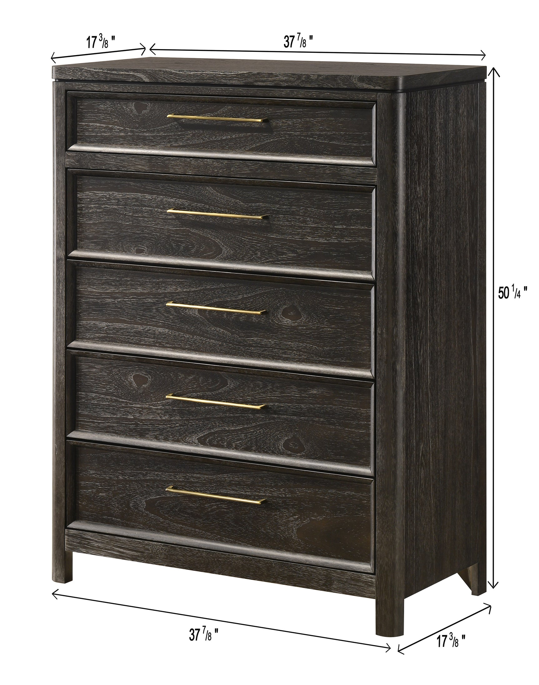 Ethel Dark Brown Chest - Ornate Home