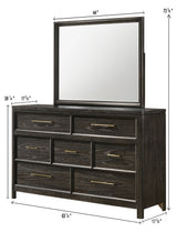 Ethel Dark Brown Dresser - Ornate Home