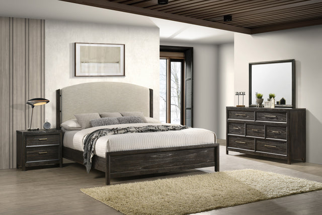 Ethel Dark Brown Panel Bedroom Set - Ornate Home