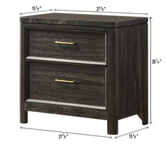 Ethel Dark Brown Panel Bedroom Set - Ornate Home