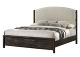 Ethel Dark Brown King Panel Bed - Ornate Home