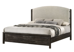 Ethel Dark Brown Queen Panel Bed - Ornate Home