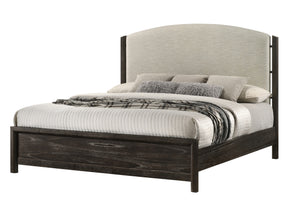 Ethel Dark Brown King Panel Bed - Ornate Home