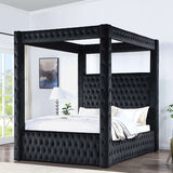 Etherea Black Queen Bed - Ornate Home