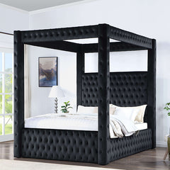 Etherea Black Queen Bed - Ornate Home